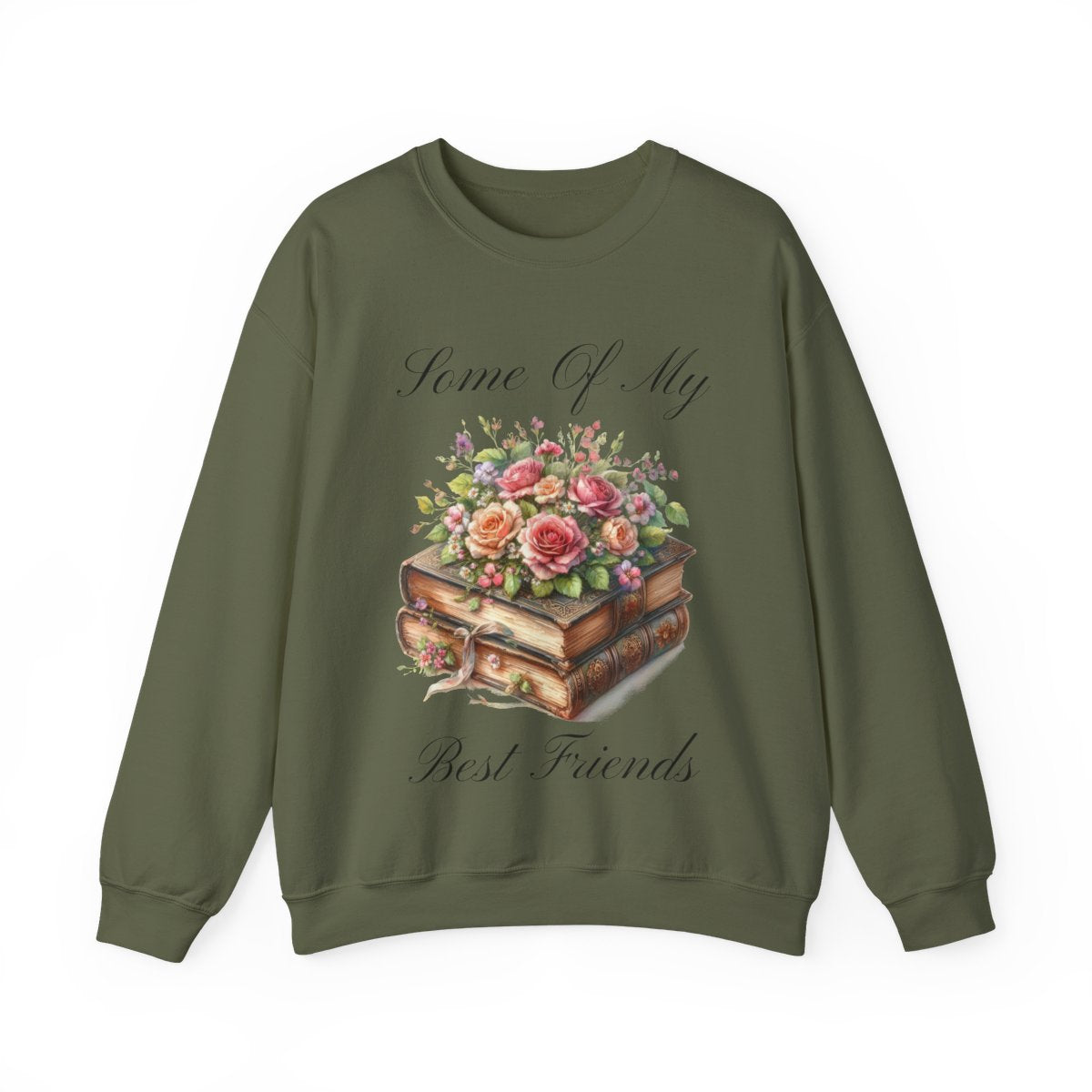 Floral Book Sweatshirt – Gift for Book Lovers