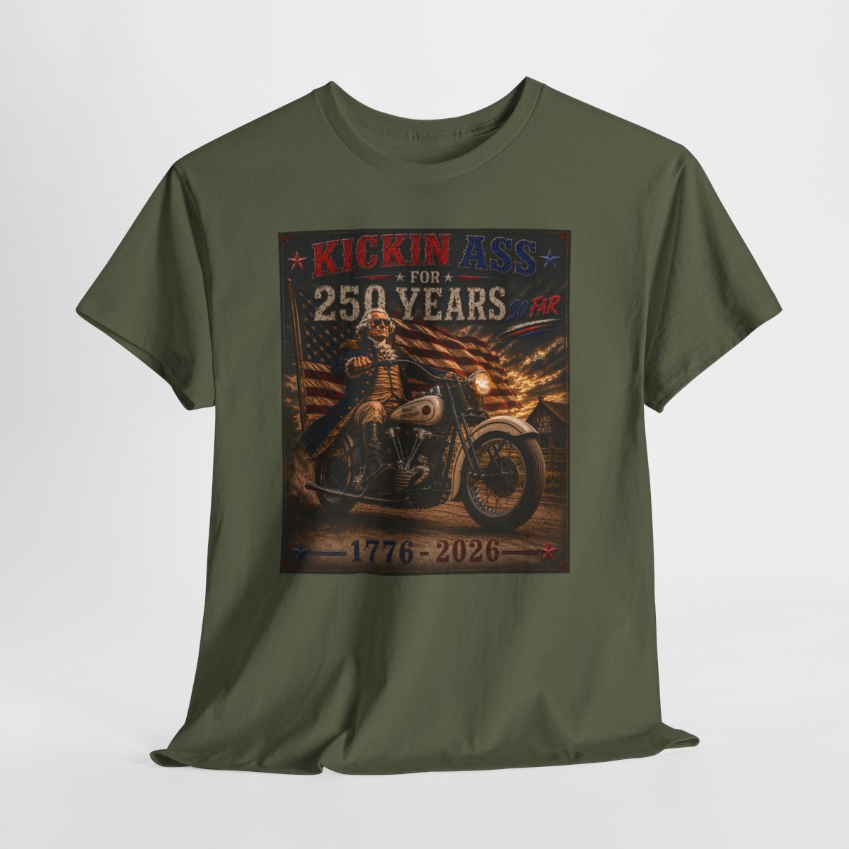 Kickin’ Ass For 250 Years So Far - George Washington "39" Knucklehead  1776–2026  Gift for Dad