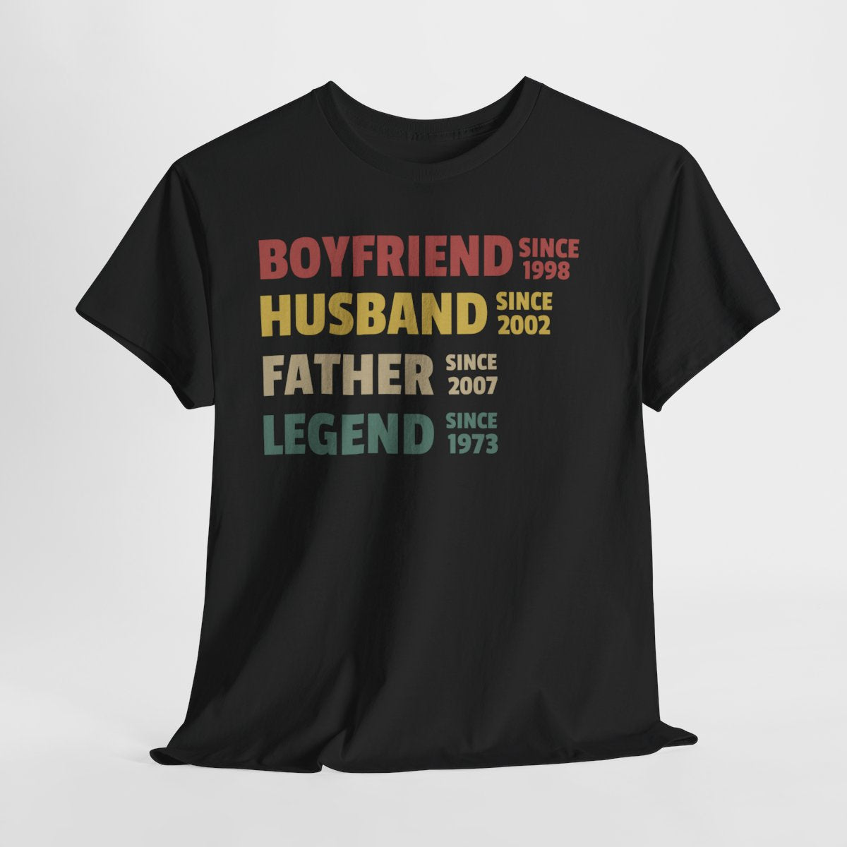 Boyfriend Husband Father Legend - Personalized Custom Year Father’s Day Gift for Dad, Grandpa & Husband