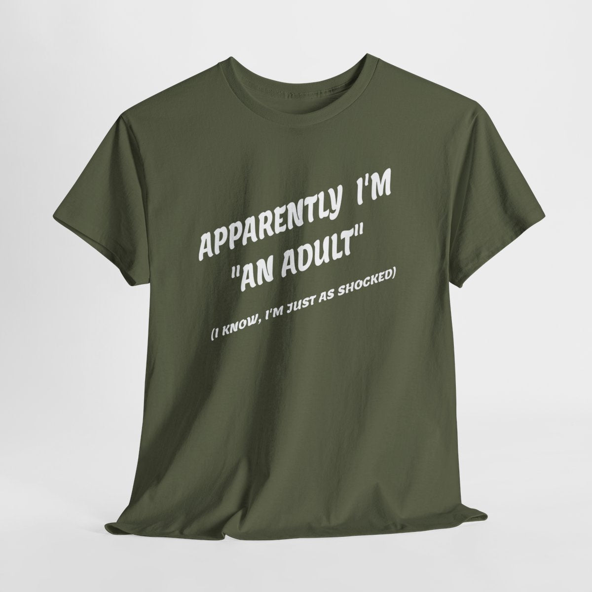 Funny Adulting T-Shirt - Apparently I'm 'An Adult' Sarcastic Humor Tee