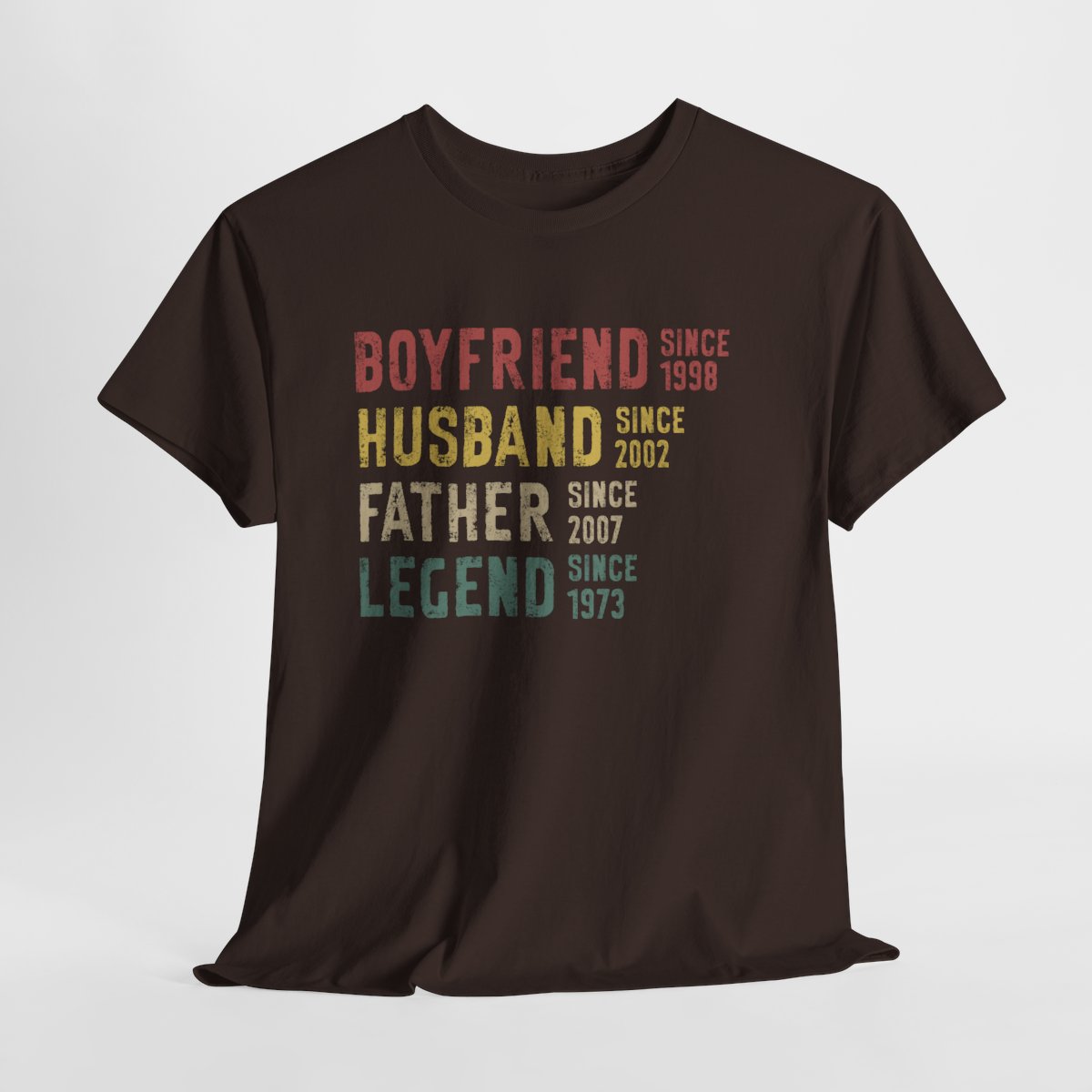 Personalized Legend T-Shirt for Dad, Husband & Grandpa - Custom Year Father's Day Gift