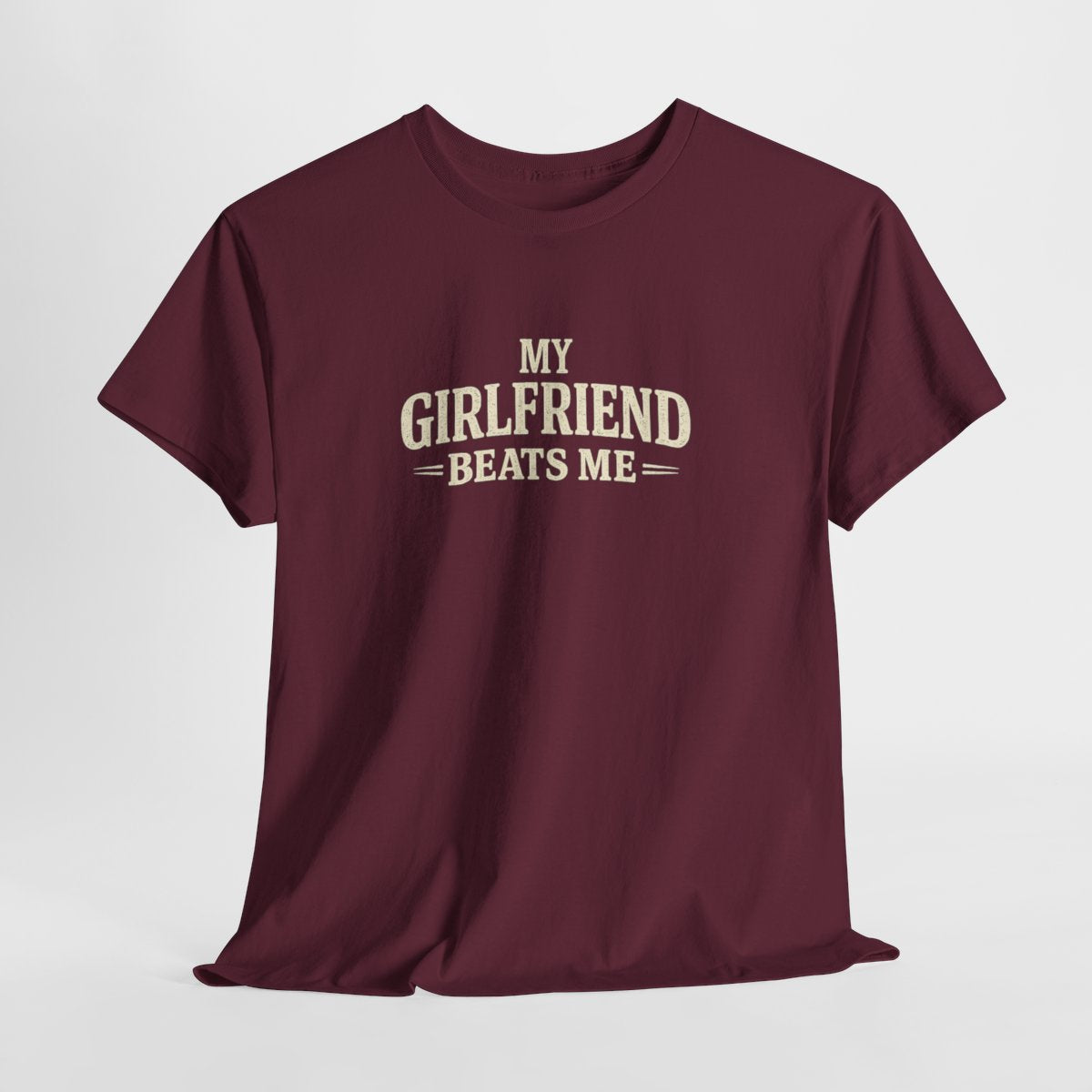 Hilarious 'My Girlfriend Beats Me' Vintage Graphic Tee - Perfect Funny Birthday Gift for Men