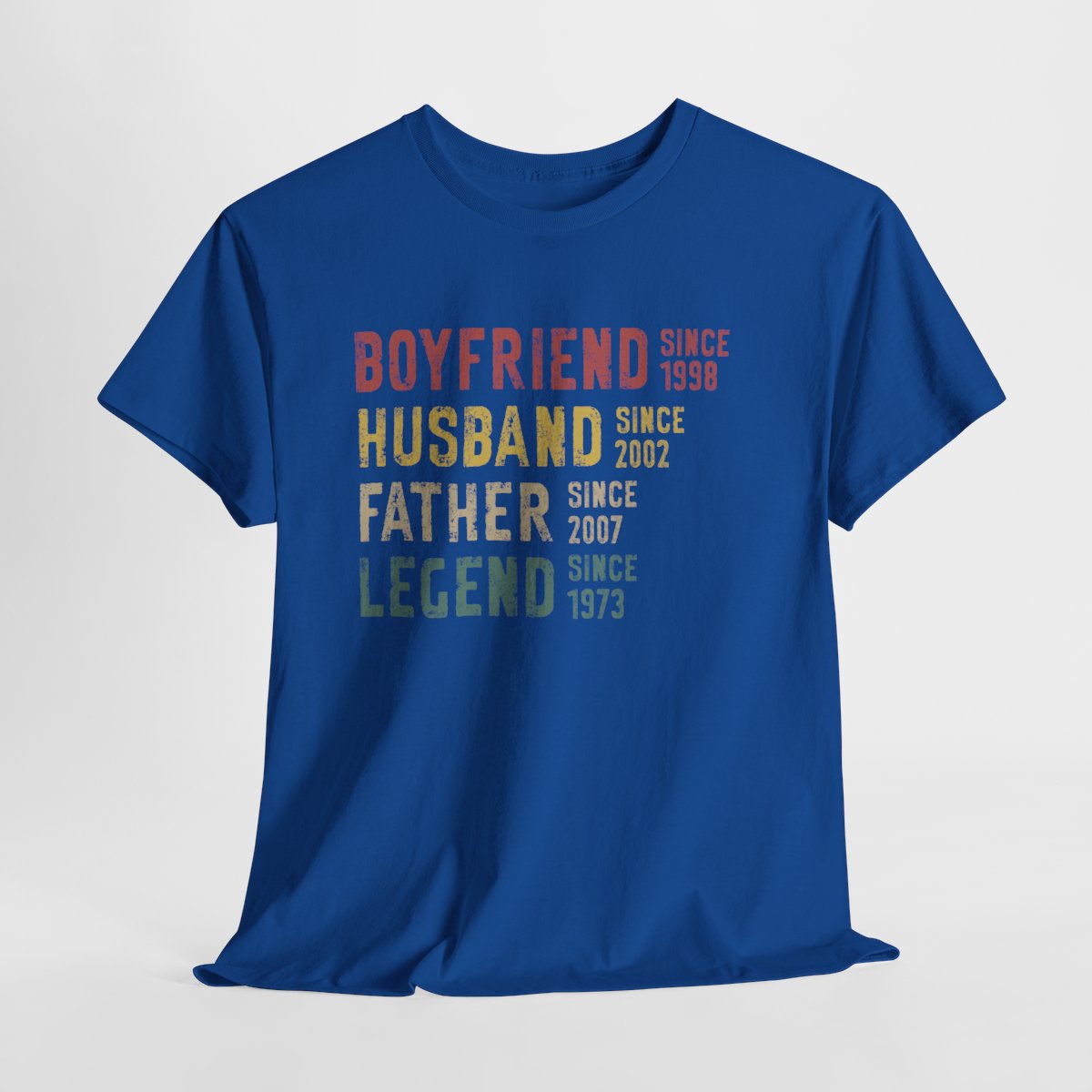 Personalized Legend T-Shirt for Dad, Husband & Grandpa - Custom Year Father's Day Gift