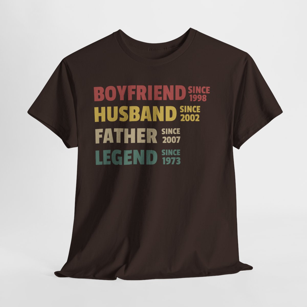 Boyfriend Husband Father Legend - Personalized Custom Year Father’s Day Gift for Dad, Grandpa & Husband