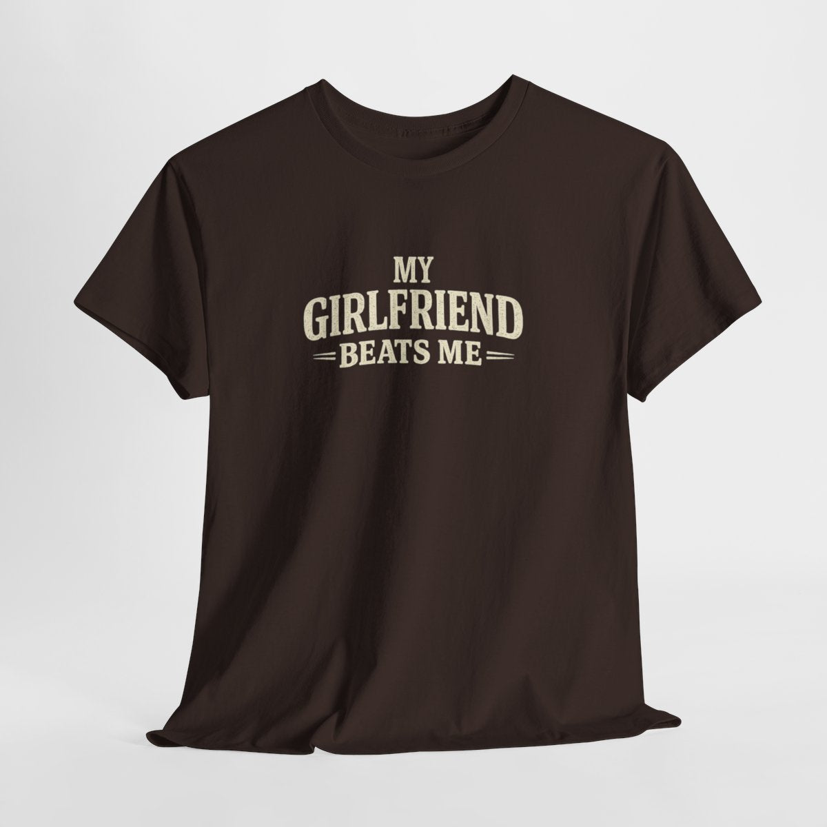 Hilarious 'My Girlfriend Beats Me' Vintage Graphic Tee - Perfect Funny Birthday Gift for Men