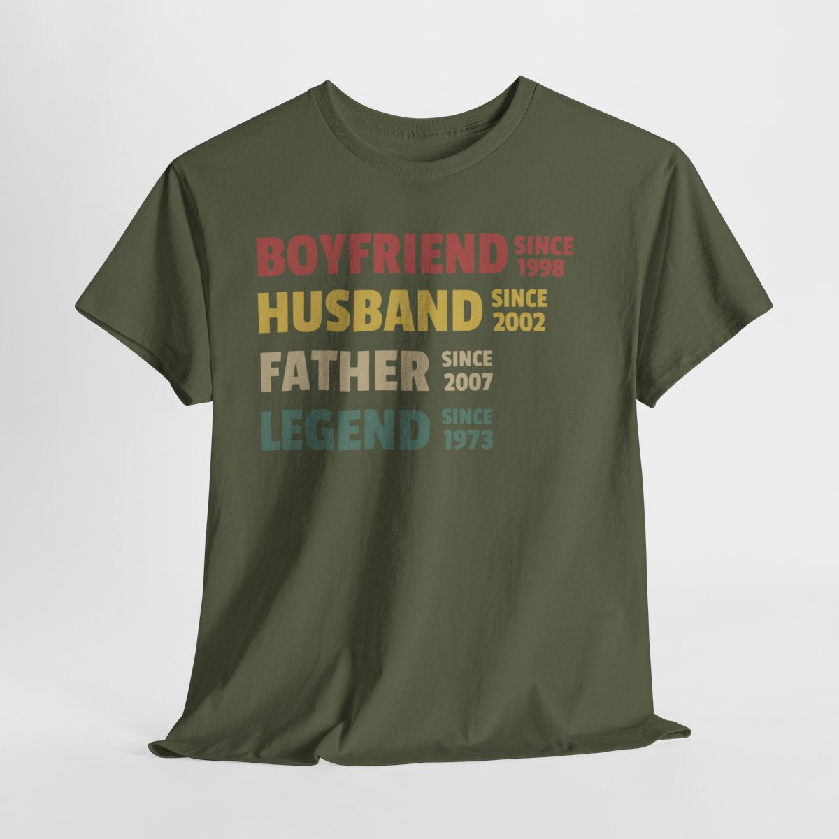 Boyfriend Husband Father Legend - Personalized Custom Year Father’s Day Gift for Dad, Grandpa & Husband