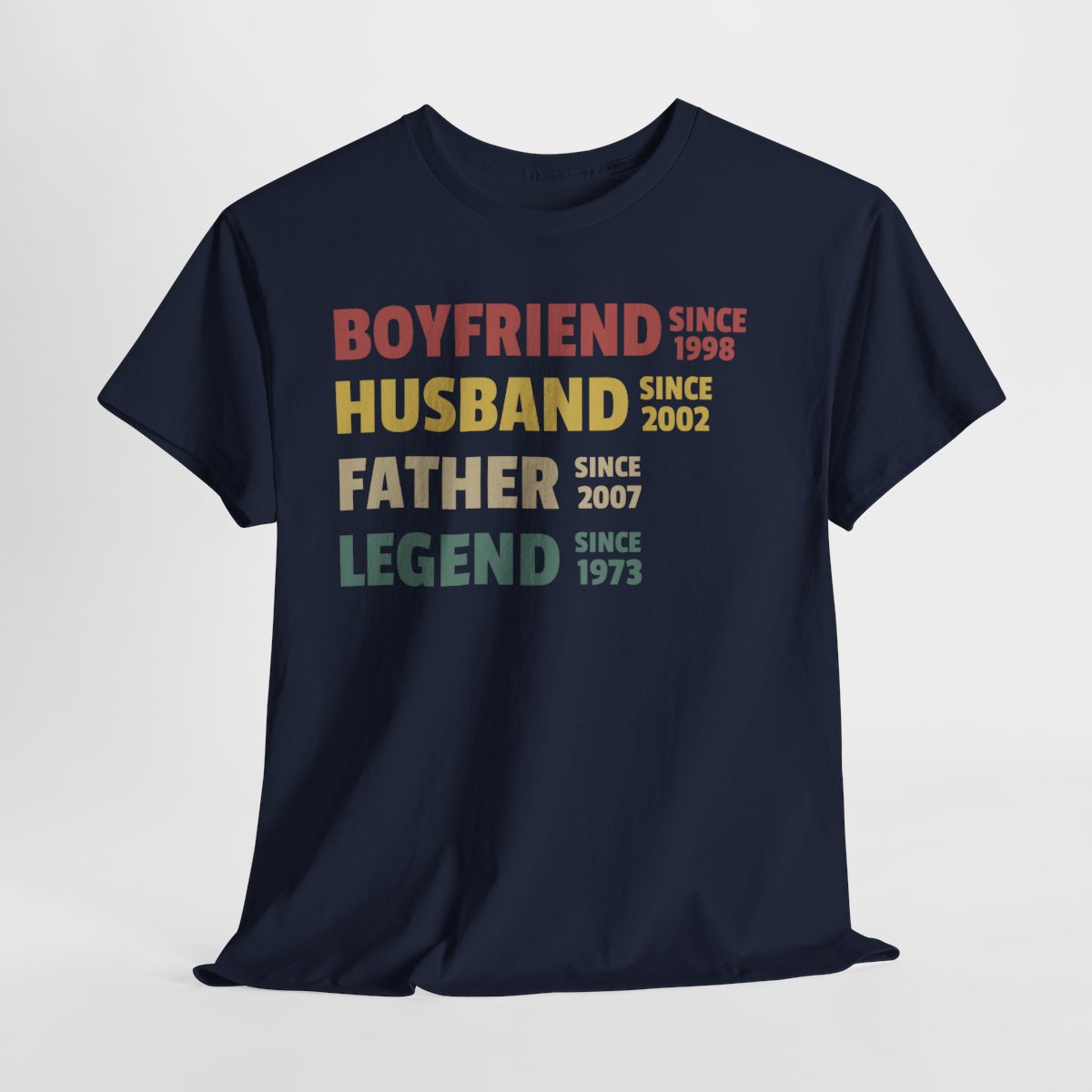 Boyfriend Husband Father Legend - Personalized Custom Year Father’s Day Gift for Dad, Grandpa & Husband