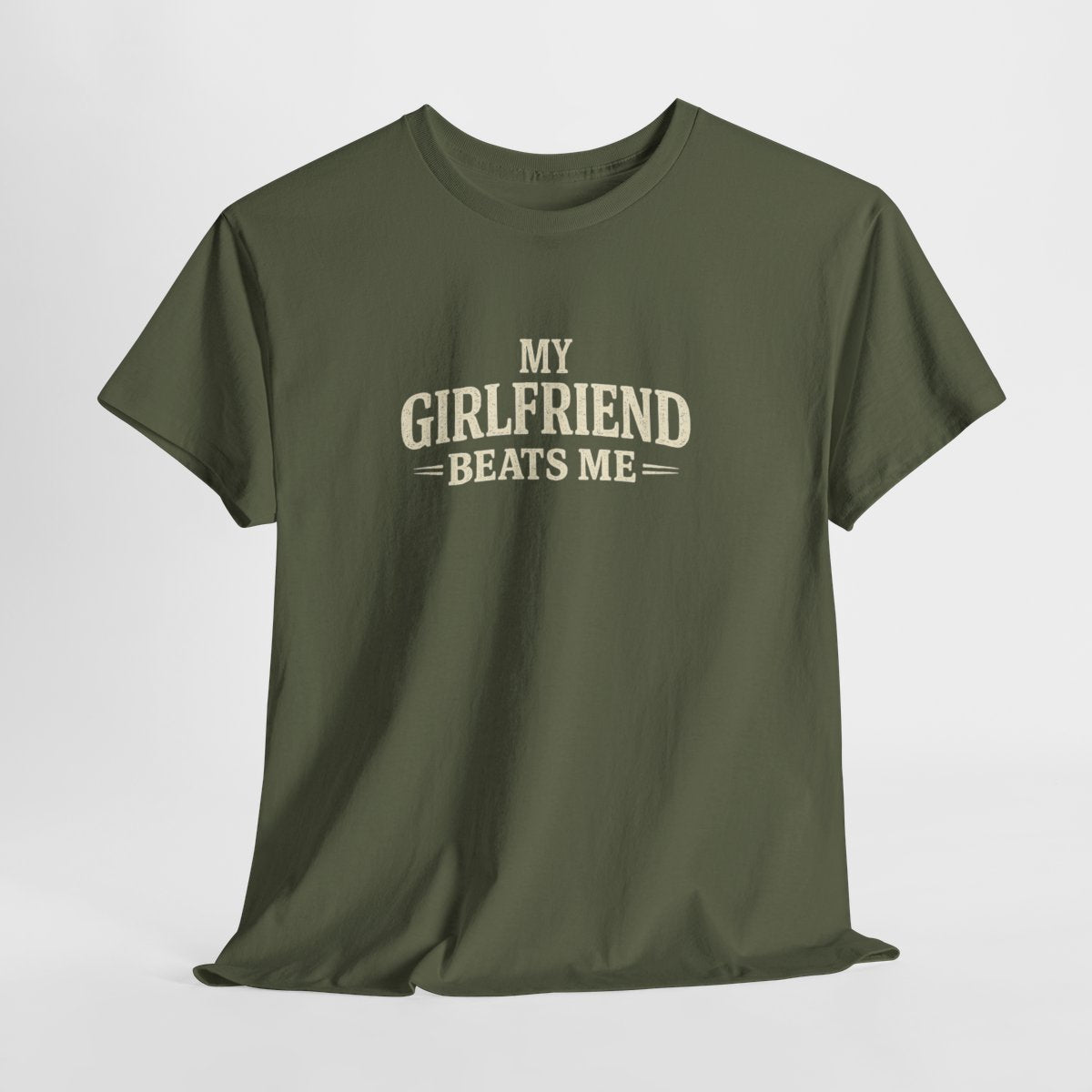 Hilarious 'My Girlfriend Beats Me' Vintage Graphic Tee - Perfect Funny Birthday Gift for Men