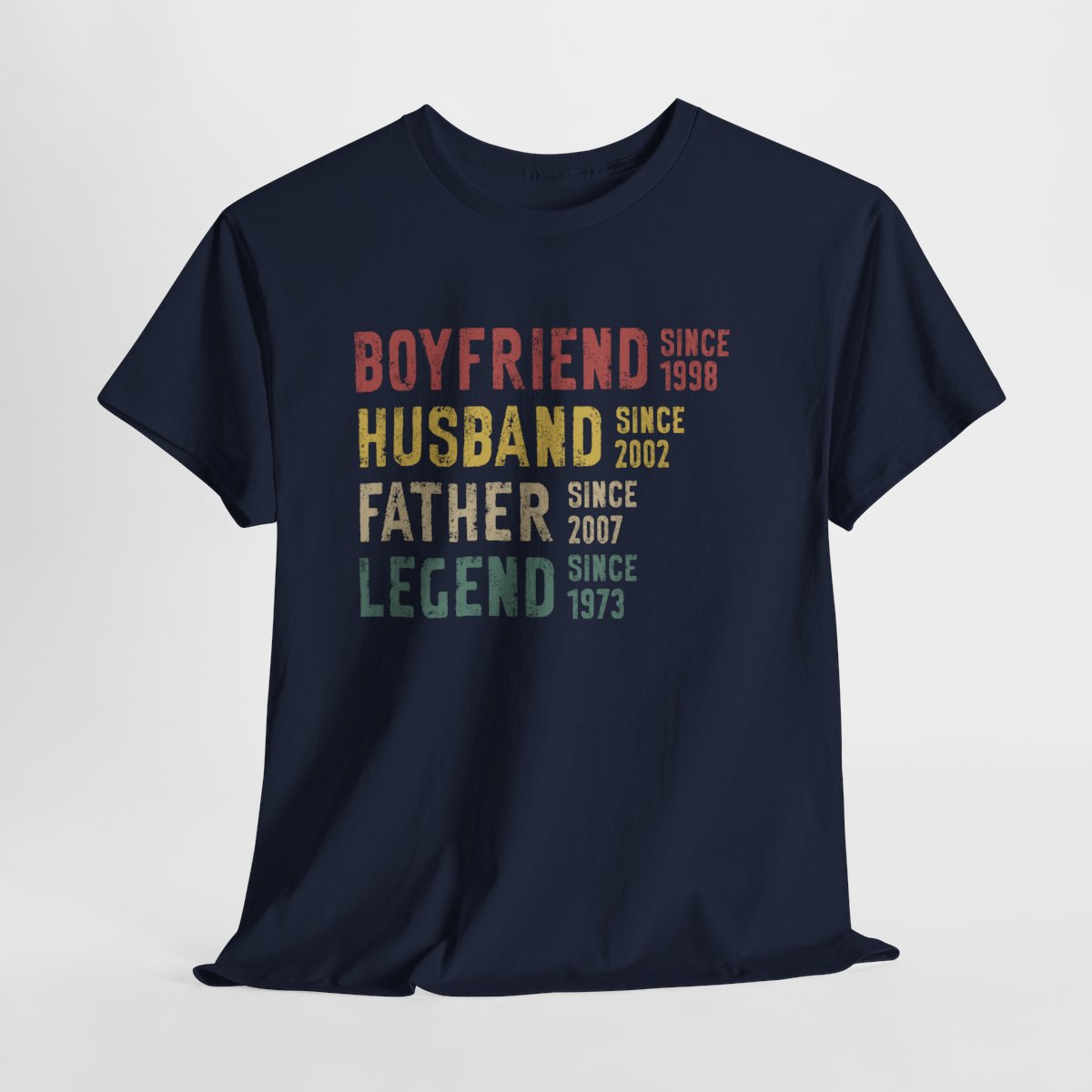 Boyfriend Husband Father Legend - Personalized Custom Year Father’s Day Gift for Dad, Grandpa & Husband