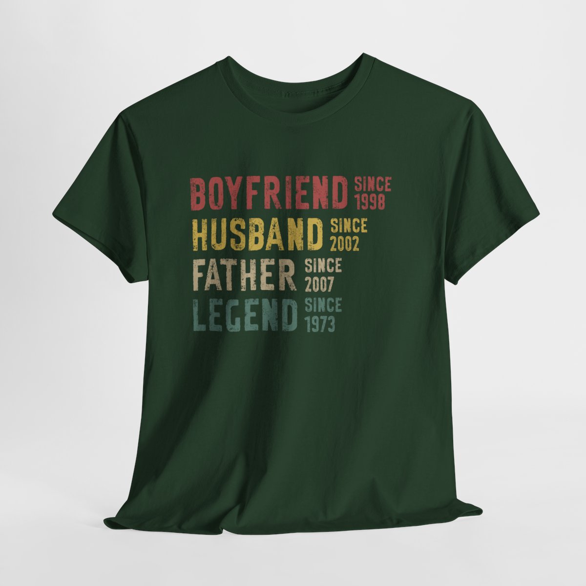 Personalized Legend T-Shirt for Dad, Husband & Grandpa - Custom Year Father's Day Gift