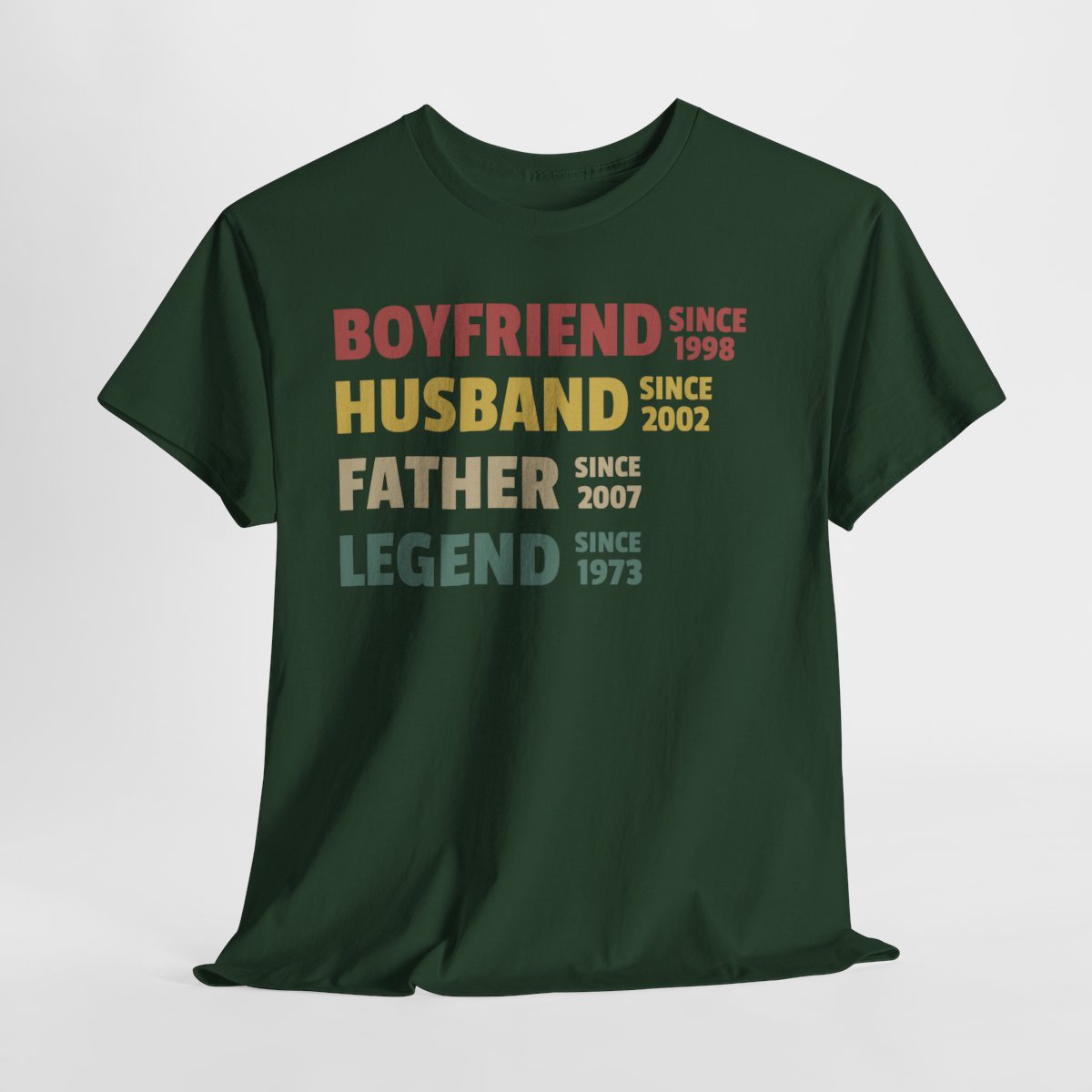 Boyfriend Husband Father Legend - Personalized Custom Year Father’s Day Gift for Dad, Grandpa & Husband