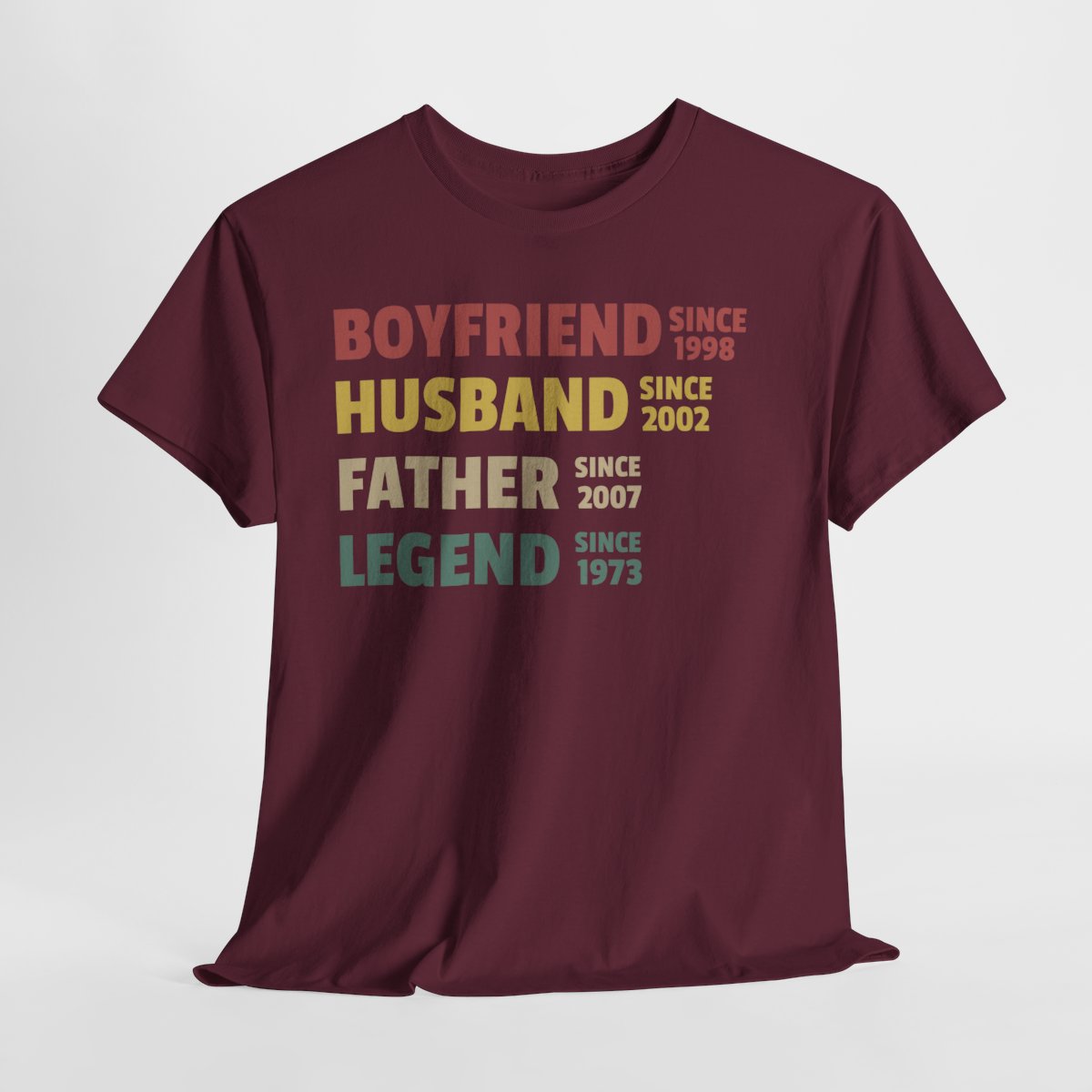 Boyfriend Husband Father Legend - Personalized Custom Year Father’s Day Gift for Dad, Grandpa & Husband