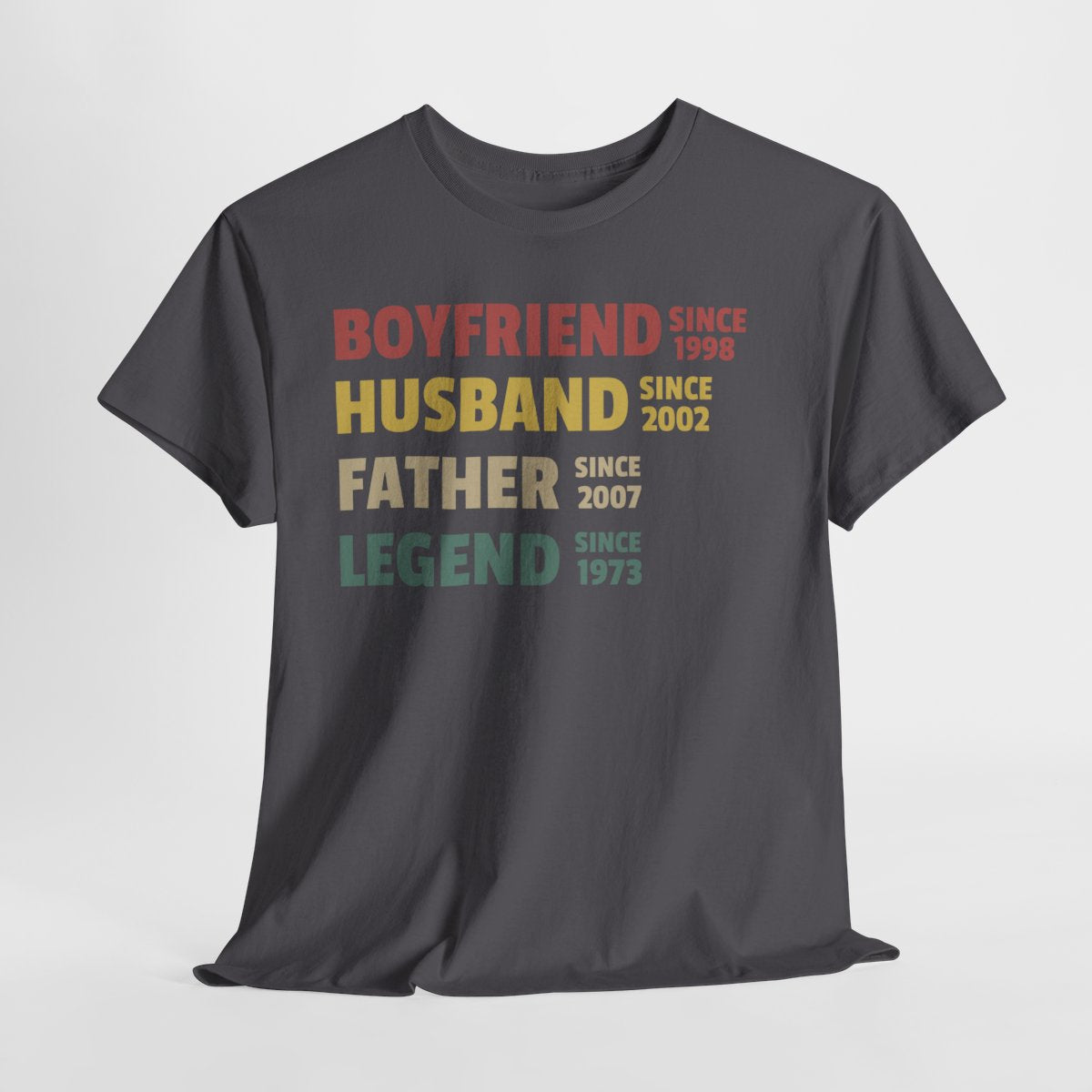 Boyfriend Husband Father Legend - Personalized Custom Year Father’s Day Gift for Dad, Grandpa & Husband