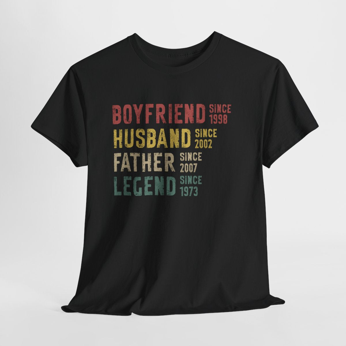 Personalized Legend T-Shirt for Dad, Husband & Grandpa - Custom Year Father's Day Gift