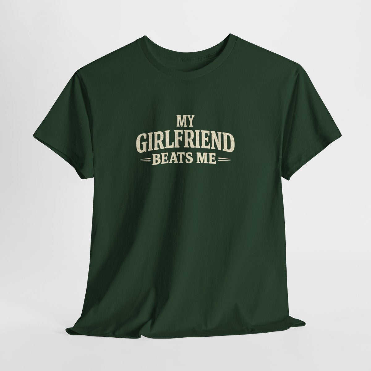 Hilarious 'My Girlfriend Beats Me' Vintage Graphic Tee - Perfect Funny Birthday Gift for Men