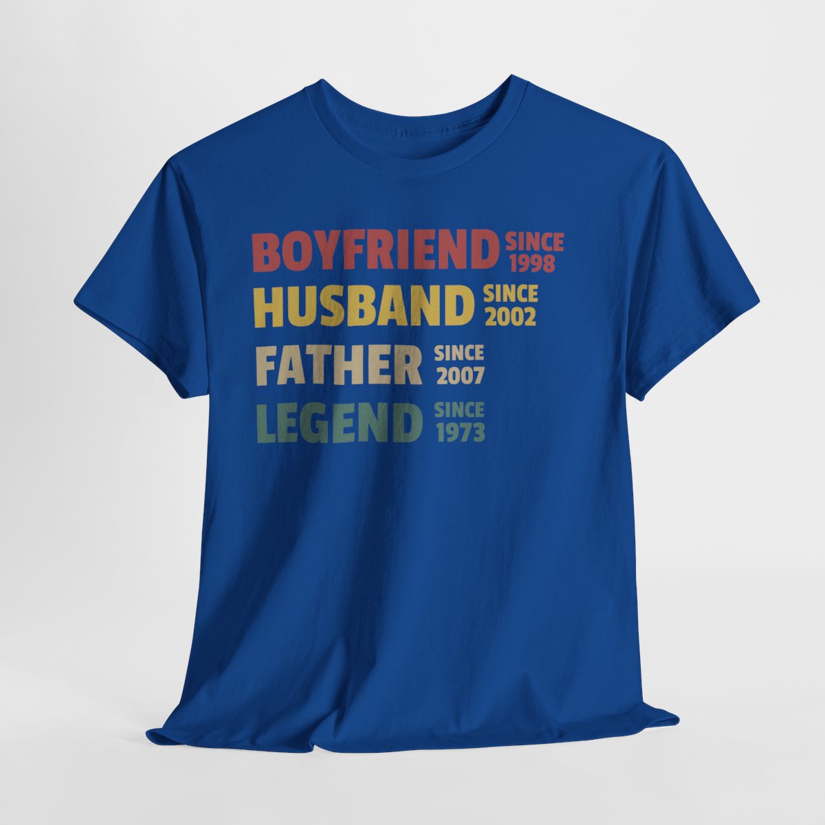 Boyfriend Husband Father Legend - Personalized Custom Year Father’s Day Gift for Dad, Grandpa & Husband